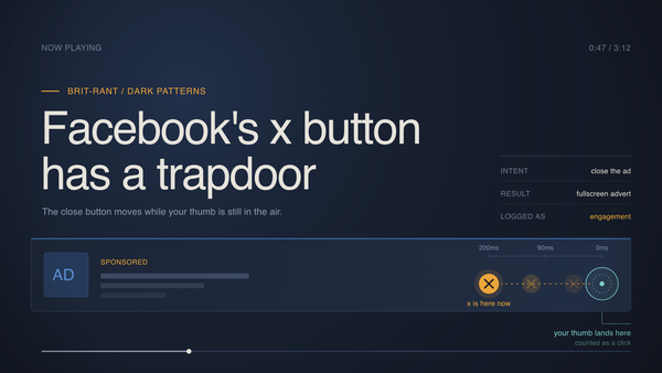 Facebook's X Button Has a Trapdoor